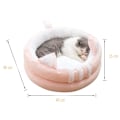 Miniatyrbillede 2 af 5: Petcute kattehule katteseng, vaskbar kattetelt kattekurv til katte og hunde, KLB