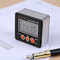 Miniatyrbild 4 av 5: Vinkelmätning med LCD-display, horisontell vinkelmätare digital lutningsmätare, digital elektronisk nivåbox magnetbas, mätverktyg, svart KLB