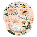 Miniatyrbillede 1 af 5: Blomstermusemåtte med håndledsstøttestativ, gummisål, langsom stil2