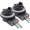 Miniatyrbilde 1 av 5: 3157 T25 Pæreholder Sockel Adapter for Bilpærer Bremslys (2 Pakke) 2 Flik KLB