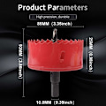 Miniatyrbillede 2 af 5: M42 HSS Bi-Metal Hulsav 85mm, Hulsav til Jern, Aluminium, Træ, Gipsplader, Rør, Plast, Fiberplade KLB