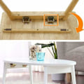 Miniatyrbild 5 av 5: Pcs Flip Table Leg, Fällbar Stödram, Självlåsande gångjärn, Fällbar gångjärnshårdvara för arbetsbänk, Fällbara ben, Fällbar låsbar förlängning KLB