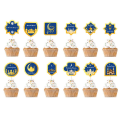 Miniatyrbilde 1 av 5: 24 stk Eid Mubarak kakepynt Cupcake-pynt Muslim Ramadan festkake KLB