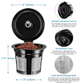 Miniatyrbild 7 av 8: Kaffe filter, 6-pack, återanvändbara, påfyllningsbara K-Cup kaffe