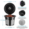 Miniatyrbillede 7 af 8: Kaffe filtre, 6 stk., genanvendelige, genopfyldelige K-Cup kaffe
