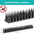 Miniatyrbilde 3 av 5: 5,7 meter - anti-klatre piggspiker - SK419 fuglespiker svart