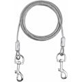 Miniatyrbilde 1 av 5: Tether-kabel for hunder opptil 80 kg, 3 meter, leiebånd for små, mellomstore eller store hunder (hvit) KLB