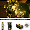 Miniatyrbillede 4 af 7: Led lyspakke, vandkande lyskæde 8 tilstande 200 LED varm hvid KLB