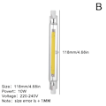 Miniatyrbillede 1 af 8: LED R7s COB 78mm 118mm Dimbara glasrör 15W 30W Lampbyte gulB 118mm
