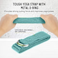 Miniatyrbild 3 av 8: Yogablock set om 2 med yogarem, halkfri yogablock, halkfri yoga och