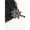 Pikkukuva 2 / 5: 1920-luvun vintage-tyyliin sopiva pääpanta, jossa höyheniä, 1920-luvun flapper-tyyliin sopiva päähine, 1920-luvun Great Gatsby -asuun sopivat asusteet, musta ja kultainen