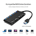 Miniatyrbild 5 av 8: Kortläsare USB 3.0, 7-i-1 minneskortläsare, USB 3.0 (5 Gbps)