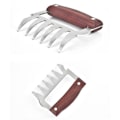 Miniatyrbillede 1 af 8: Kødhandler Shredder Claws sæt med 2, kødkroge i mahognifarvet KLB