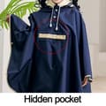 Miniatyrbilde 3 av 5: Barnekåpe Regnfrakk Type Navy Blue XL KLB