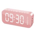 Sovrum/Kontor Väckarklocka Digital Klocka med Bluetooth Rosa