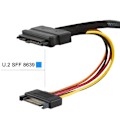 Pikkukuva 8 / 8: Cable Matters sisäinen 12G U.2 -kaapeli (Mini SAS HD - U.2, SFF-8643 -