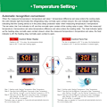Miniatyrbillede 5 af 5: AC 110V-220V temperaturregulator, universel STC-1000 med 1 stk temperatursensorprobe