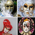 Miniatyrbillede 8 af 8: 5 stk. DIY hvid maske til maling nem blank papirstil 1 KLB