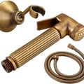 Toalett spray set, antik bidéspruta, mässingsbidéspruta, väggmonterad, handbi