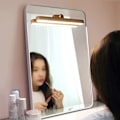 Miniatyrbillede 5 af 5: LED badeværelsesspejl 4W USB genopladelig lys træskab lys berøringsdæmpbar