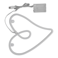 Pikkukuva 2 / 8: Sydän Neonvalo Kaksi Virtalähdettä Retro IP45 Vedenpitävä KLB