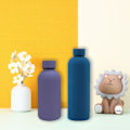 Miniatyrbillede 5 af 5: 2 Pakke Rustfrit Stål Vandflaske Termoskolbe Lilla + Blå 350ml + 750ml KLB