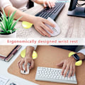 Miniatyrbillede 5 af 5: Ergonomisk silikone håndledsstøtte til mus - Transparent håndledsstøtte - Gul