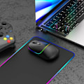 Miniatyrbillede 7 af 8: LED trådløs mus, genopladelig lydløs RGB-belysning computer
