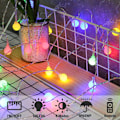 Miniatyrbilde 2 av 5: Vanntett Globe Lyskjede, 10m 80 LED 8 Moduser Julelys for Utendørs/Innendørs Soverom Festdekorasjoner (Flerfarget) KLB