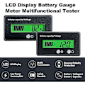 Miniatyrbilde 3 av 5: 12v24v36v48v60v72v Batteriindikator Batterivoltmåler LCD-voltmeter Elektrisitetsmåler Elektrisk Batteribil, 1 stk, Hvit KLB