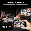Miniatyrbilde 2 av 8: Projektor 4k Android 11 Dobbel Wifi6 200 Ansi Allwinner H713 Bt5.0 1080p 1280*720p Hjemmekino Utendørs Bærbar Projektor