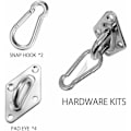 Miniatyrbillede 4 af 5: Skygge Sejl Fastgørelsessæt - 304 Rustfrit Stål Hardware Fastgørelses Tilbehørssæt til Skygge Sejl, Trekantet Skyggeklud, Firkant KLB