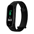Miniatyrbillede 1 af 2: Fitness tracker, levetid, blodoxygen, hjertefrekvens, sort
