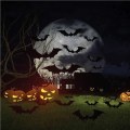 Pikkukuva 6 / 6: 84 Halloween-lepakko-tarraa seinätaidetta 3D-tarroja juhlatarvikkeita Halloween