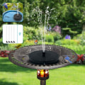 Miniatyrbillede 5 af 6: Solcelledrevet springvand solcelledrevet dam pumpe indbygget batteri support til KLB