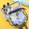Miniatyrbillede 6 af 7: T9051 Dame Jelly Taske Vandtæt Transparent PVC Rygsæk Strand Rejse