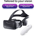 Pikkukuva 3 / 5: VR-kuulokkeet yhteensopivat - Yleismaailmalliset virtuaalitodellisuuslasit, valkoinen