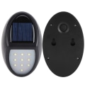 Miniatyrbillede 8 af 8: 10 LED-chips vandtæt solcelledrevet udendørs væglampe KLB