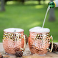 Miniatyrbillede 5 af 8: Bartilbehør i rustfrit stål til cocktailglas, Moscow-glas, kobberglas, nøgen