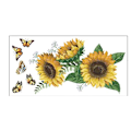 Miniatyrbild 1 av 5: Solrosväxt Blomma Fjäril Väggdekal Sovrum Heminredning