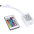 Pikkukuva 4 / 5: 24 näppäimen IR-kaukosäädin ja valkoinen IR-ohjain RGB LED-nauhalle 3528 SMD ban