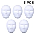 Miniatyrbillede 1 af 8: 5 stk. DIY hvid maske til maling nem blank papirstil 1 KLB