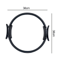 Miniatyrbillede 5 af 8: Pilates Ring - Magic Fitness Ring Udstyr - Sports Træningsudstyr til Hjemmet Sort