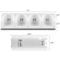 Miniatyrbilde 8 av 8: Fjernkontrolllader 4 i 1 Wii ladestasjon med hvit KLB