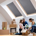 Miniatyrbilde 5 av 5: Mørkleggende gardiner med termisk isolerte sugekopper for solstråle reflektor takvinduer Velux sugekopp 60x120Cm mørk grå KLB