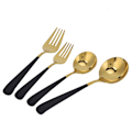 Miniatyrbillede 3 af 8: Rustfrit stål bestiksæt, spiseske, gaffel, retter KLB