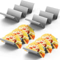 Miniatyrbilde 1 av 4: Pakke med 4 rustfrie tacoholdere i rustfritt stål