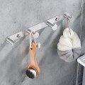 Miniatyrbild 3 av 4: Handdukskrok Handdukskrokar Väggkrok Klädkrok Handdukshängare Rostfritt stål Badrum Väggkrok Bad och kökskrokar(väggmonterad, 4 krokar borstad)