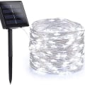 Miniatyrbilde 2 av 8: Solcelledrevne julelys utendørs, BrizLabs 24M 240 LED hvite KLB