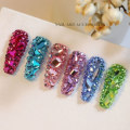 Miniatyrbillede 4 af 5: DIY fladbundet formet glasblanding negle-rhinestone-06